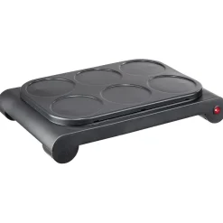 Crêpière 6 personnes aluminium noir 1000W