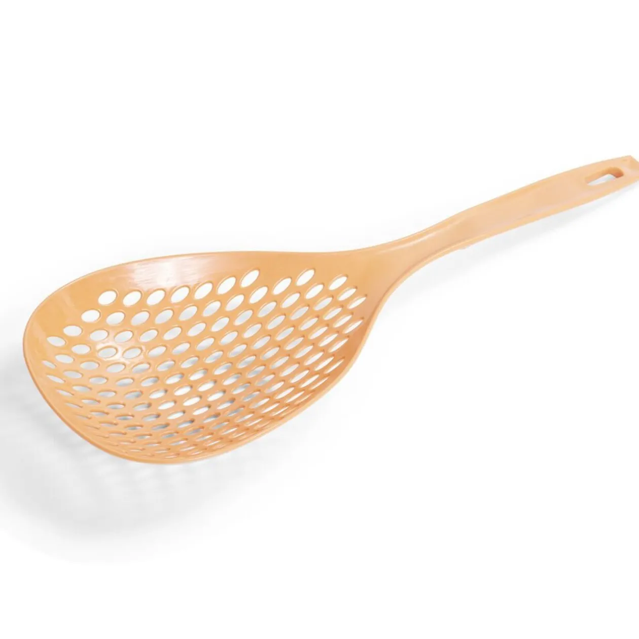 Cuillère écumoire plastique blanc ou orange