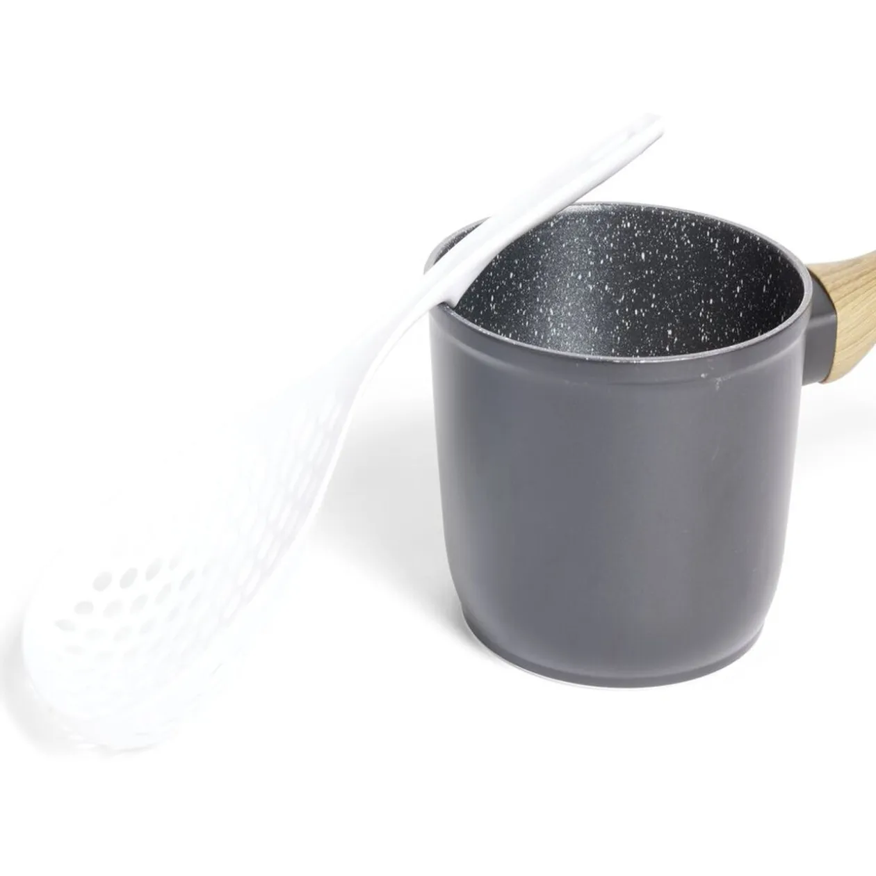 Cuillère écumoire plastique blanc ou orange