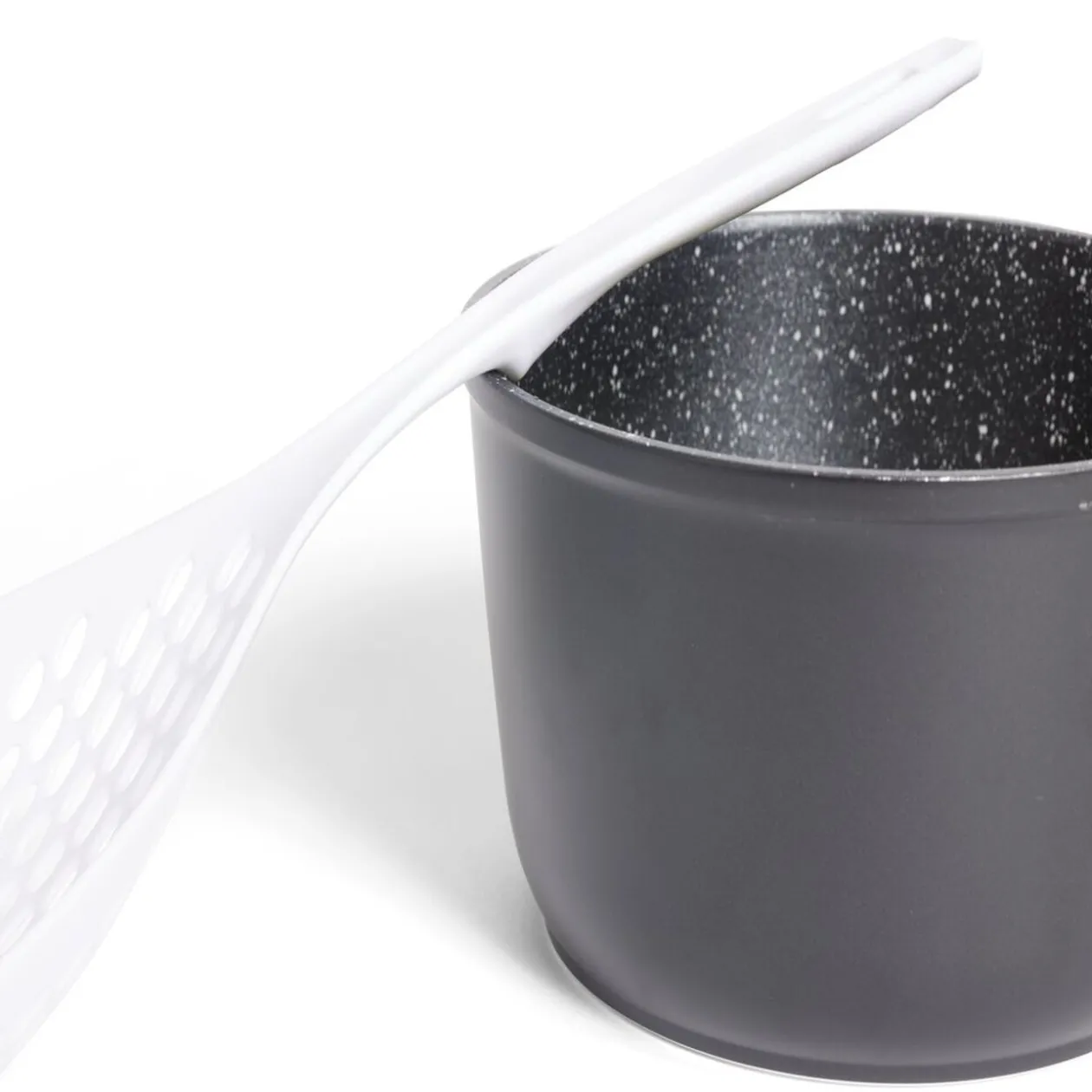 Cuillère écumoire plastique blanc ou orange