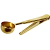 Cuillère pince sachet en inox doré