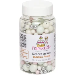 Décor bulle pastel en sucre 70 g