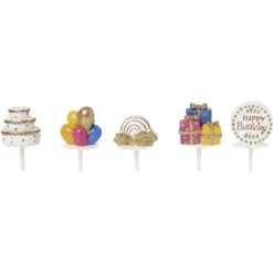 Décoration pour gâteau d'anniversaire x5