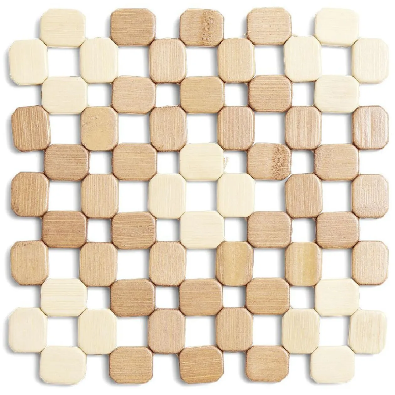 Dessous de plat carré en bambou 19x19cm