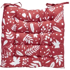 Dessus de chaise imprimé Noël en polyester