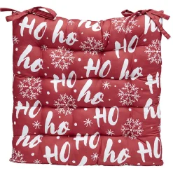 Dessus de chaise imprimé Noël en polyester