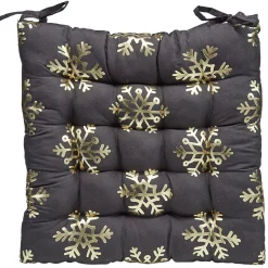 Dessus de chaise imprimé Noël en polyester