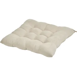 Dessus de chaise matelassé beige