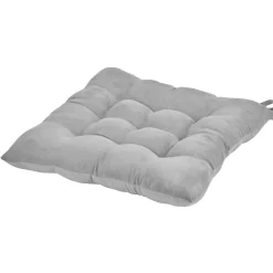 Dessus de chaise matelassé gris