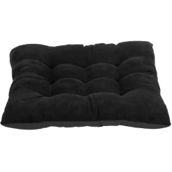 Dessus de chaise matelassé noir