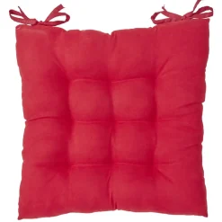 Dessus de chaise matelassé rouge