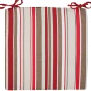 Dessus de chaise rayé rouge