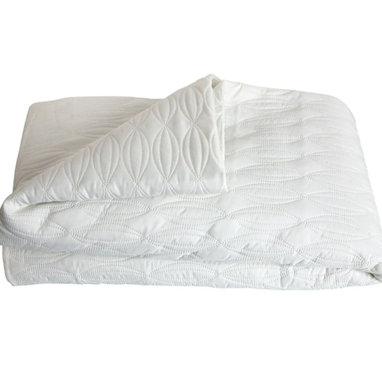 Dessus de lit crème