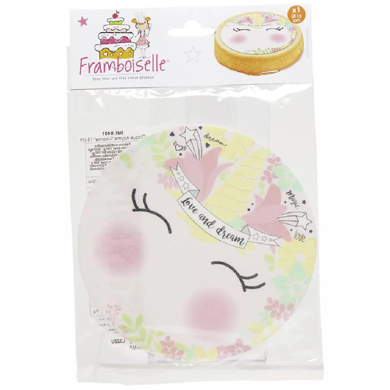 Disque azyme motif licorne 20 g