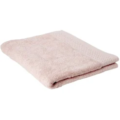 Drap de bain en coton rose 90x150 cm