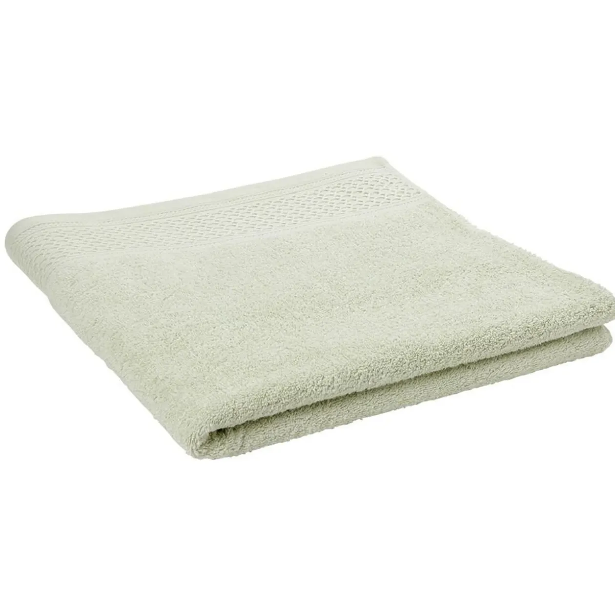Drap de bain en coton vert 90x150 cm
