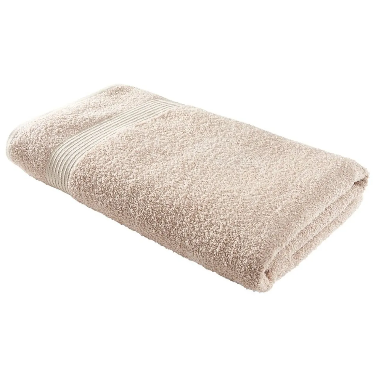 Drap de bain maxi 90x150cm coton rose poudré
