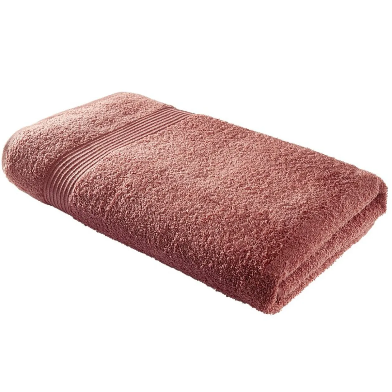 Drap de bain maxi 90x150cm coton orange terracotta