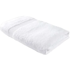 Drap de bain maxi 90x150cm coton blanc craie
