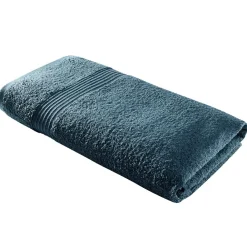 Drap de bain 70x130cm coton bleu paon