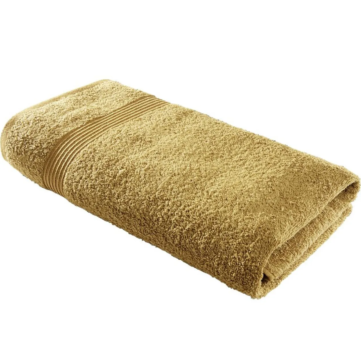 Drap de bain 70x130cm coton jaune bronze