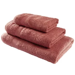 Drap de bain 70x130cm coton orange terracotta