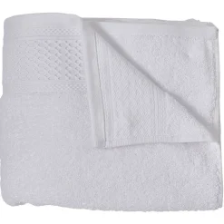Drap de douche en coton blanc 70x130 cm