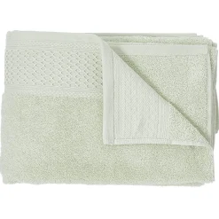 Drap de douche en coton vert 70x130 cm