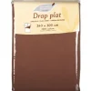 Drap de lit 2 personnes chocolat