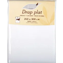 Drap de lit blanc 240x300