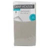 Drap housse 1 personne gris
