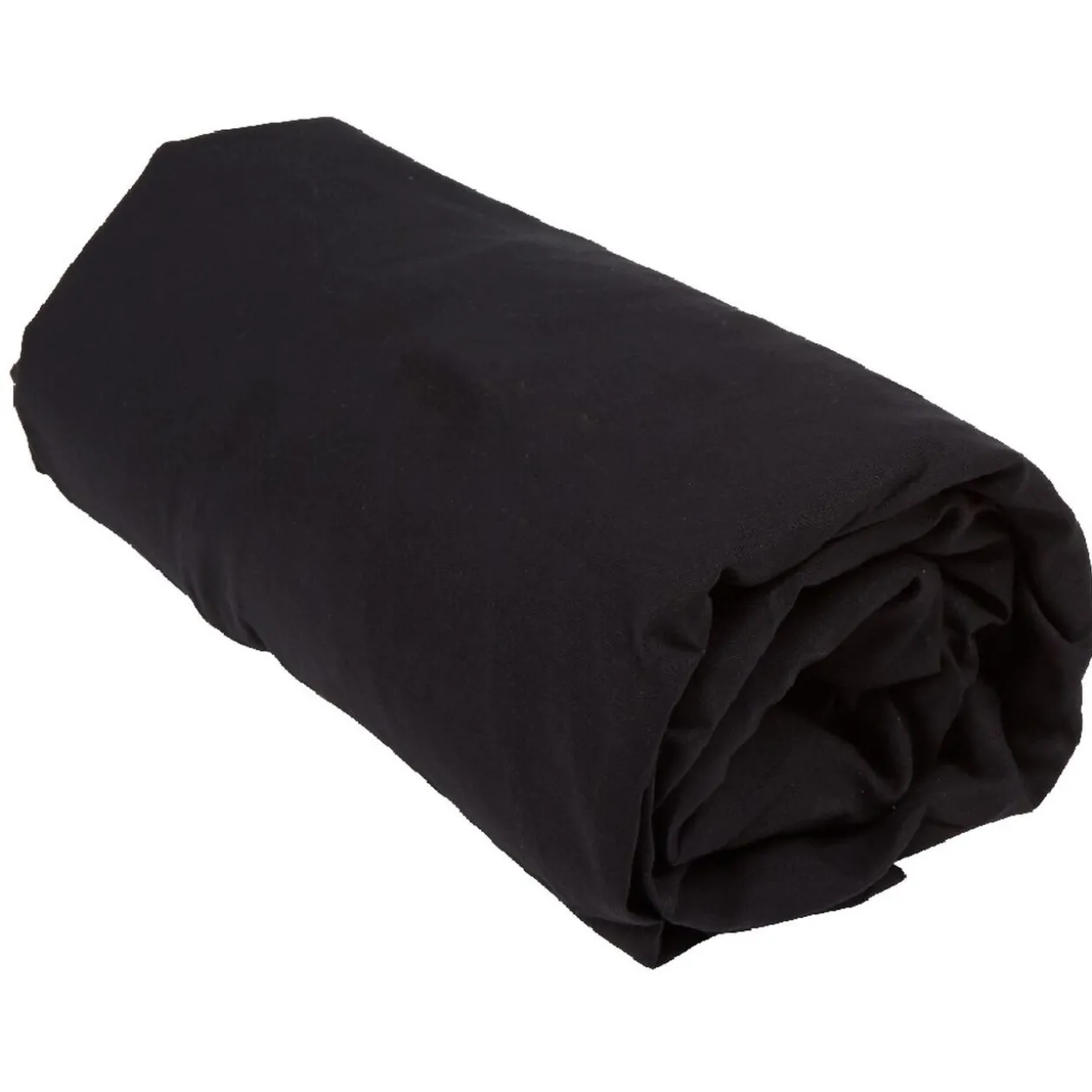 Drap housse 1 personne noir