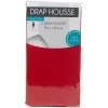Drap housse 1 personne rouge