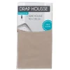 Drap housse 1 personne taupe