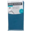 Drap housse 2 personnes bleu gris