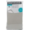 Drap housse 2 personnes gris clair
