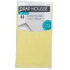 Drap housse 2 personnes jaune