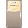 Drap housse 2 personnes taupe