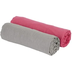 Drap housse 1 place 90x190 cm x2