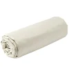 Drap housse couleur blanc lin 1 personne