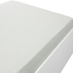 Drap housse en coton jersey uni 90x190 cm x2