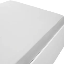 Drap housse en coton jersey uni 140x190 cm x2