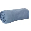 Drap housse jersey uni bleu gris 1 personne