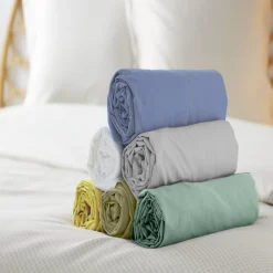 Drap housse jersey 90x190cm 1 personne - 3 coloris