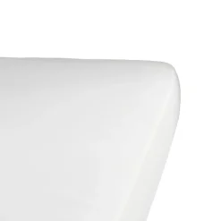 Drap housse percale de coton 160x200 Blanc