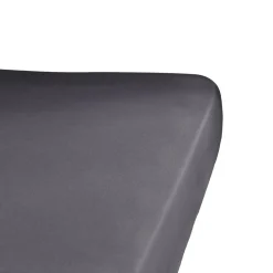 Drap housse percale de coton 180x200 Gris