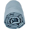 Drap housse uni 2 personnes bleu clair