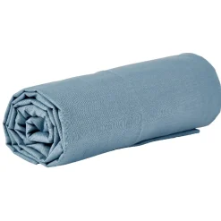 Drap housse uni 2 personnes bleu clair
