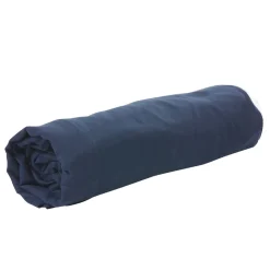 Drap housse uni bleu foncé 1 personne