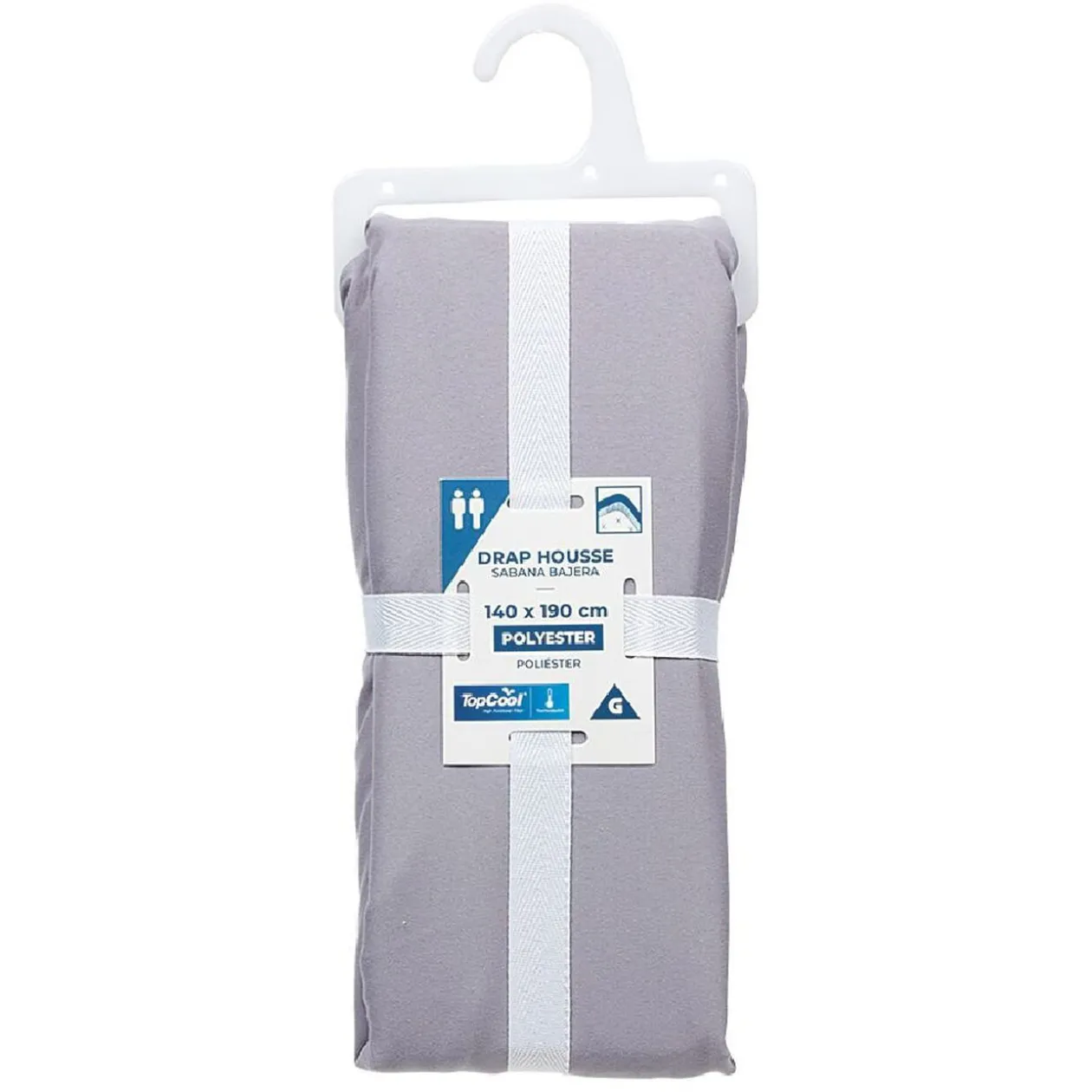 Drap housse uni coloré 2 personnes 140x90 cm